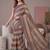 Multicolor linen striped bollywood digital print saree