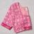 peach pink chanderi block digital print bollywood saree