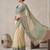 beige chanderi geometric digital print bollywood saree