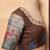 brown chanderi digital printed ready to wear saree