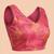 Rose pink linen floral bollywood digital print saree
