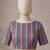multi color chanderi stripd digital print bollywood saree