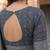 brown & grey chanderi bandhani printed ready to wear saree