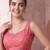 Pink linen bandhani bollywood digital print saree