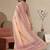 peach chanderi geometric digital print bollywood saree