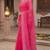 rani pink chanderi bandhani printed ready to wear saree