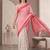 off white chanderi geometric digital print bollywood saree