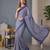 royal blue chanderi digital print bollywood saree