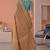Multicolor linen striped bollywood digital print saree