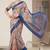 Multicolor linen geometric bollywood digital print saree
