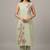 Light green floral embroidered kurta set