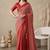 red chanderi digital print bollywood saree