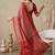red chanderi digital print bollywood saree
