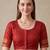 red chanderi digital print bollywood saree