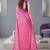 pink chanderi digital print bollywood saree