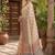 cream chanderi floral printed ready to wear saree