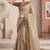beige linen ajrakh print bollywood digital print saree
