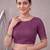 Megenta linen solid bollywood digital print saree