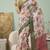 Multicolor linen floral bollywood digital print saree