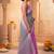 pink chanderi striped printed ready to wear saree