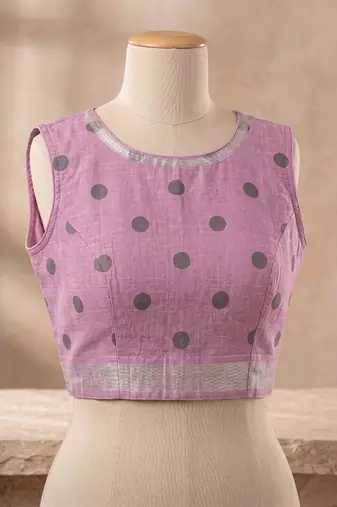 pink chanderi striped printed ready to wear saree