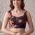 black linen floral bollywood digital print saree