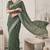 green chanderi bandhani digital print bollywood saree