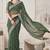 green chanderi bandhani digital print bollywood saree