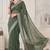 green chanderi bandhani digital print bollywood saree