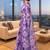 lavender chanderi digital printed ready to wear saree