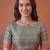 multicolor linen geometric bollywood digital print saree