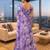 lavender chanderi digital printed ready to wear saree