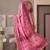 Baby pink linen geometric bollywood digital print saree