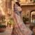 cream & black chanderi digital printed ready to wear saree