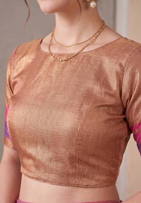Baby pink linen geometric bollywood digital print saree 5