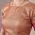 Baby pink linen geometric bollywood digital print saree