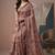 multicolor linen geometric bollywood digital print saree