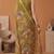 olive green linen botanical design bollywood digital print saree