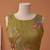 olive green linen botanical design bollywood digital print saree