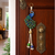 decorative peacock door hanging with beaded latkan for diwali home festive decoration pack of 2