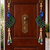decorative peacock door hanging with beaded latkan for diwali home festive decoration pack of 2