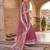 onion pink chanderi bandhani printed ready to wear saree