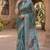 sea green chanderi bandhani printed ready to wear saree