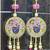 shrinath ji decorative door hanging with pink tassels for traditional home decoration pack of 2
