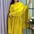 mehendi color lace border silk blend gown set