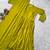 mehendi color lace border silk blend gown set