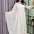 white color lace border silk blend gown set