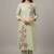 Light green floral embroidered kurta set