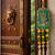 traditional shrinath ji lotus decorative hanging with green beads and tassels pack of 2