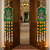 traditional shrinath ji lotus decorative hanging with green beads and tassels pack of 2